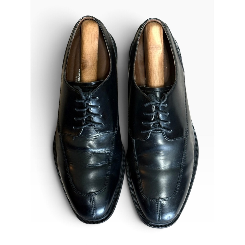 Rockport Adiprene by Adidas Mens Black Leather Split Toe Oxford Dress Shoes 9.5